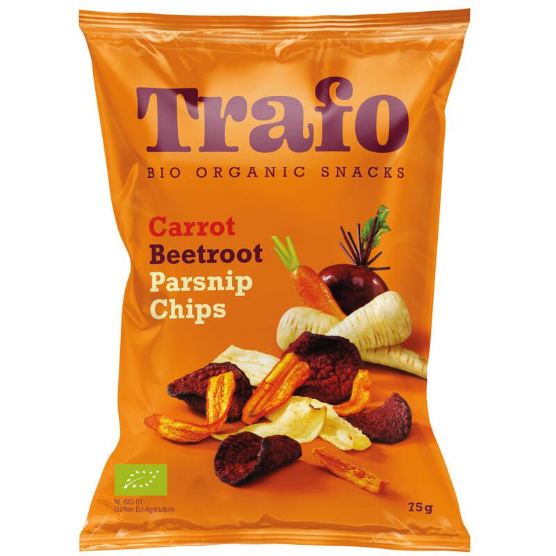 Groentechips van Trafo, 12 x 75 g